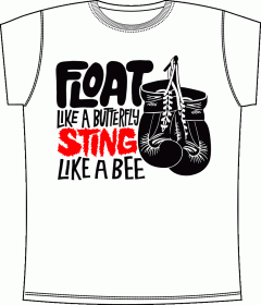 Прикольные футболки: Float Like White